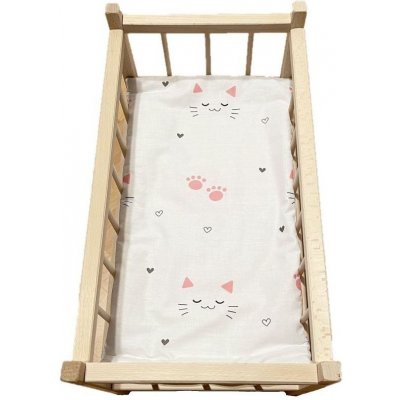 SDS Matrace do postýlky pro panenky Kočičky bílá 50x28 cm – Zboží Dáma