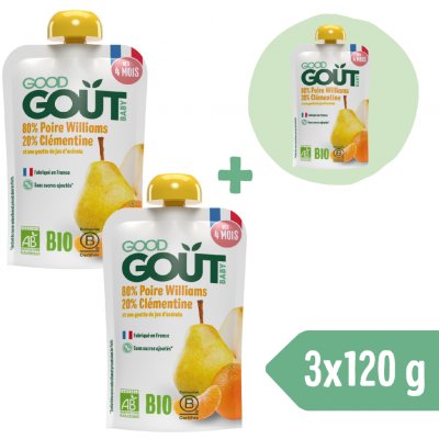 Good Gout BIO kapsička Hruška s klementinkou 120 g – Zboží Dáma