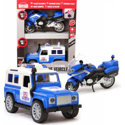 Dromader Jeep Policie na baterie 20cm – Zboží Mobilmania