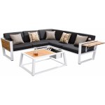 Higold Zahradní sestava York Corner Lounge White/Black Olefin – Hledejceny.cz