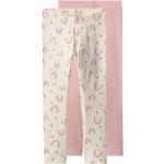 lupilu Dívčí legíny 2 kusy růžová bílá – Sleviste.cz