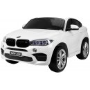Beneo Elektrické autíčko BMW X6 M 2 místní 2x 120W motor 12V elektrická brzda 2,4 GHz dálkové ovládání otevírací dveře EVA kola koženkové sedadlo 2x MOTOR bílá