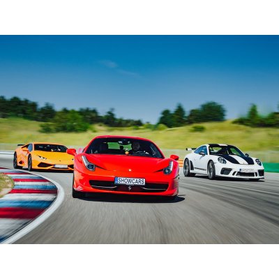 Jízda na velkém Masarykově okruhu v Brně ve Ferrari Lamborghini nebo v Porsche 911 – Zboží Dáma