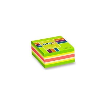Hopax Stick'n Neon Cube Notes - samolepicí bloček - 51 × 51 mm, zelený – Zboží Dáma