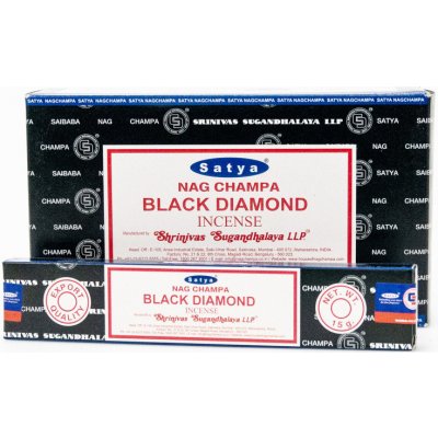 Satya PK indické vonné tyčinky Black Diamond 15 g – Hledejceny.cz