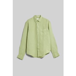 Gant košile reg GMNT dyed linen shirt zelená