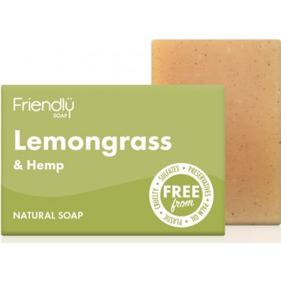 Friendly Soap mýdlo citronová tráva a konopí 95 g