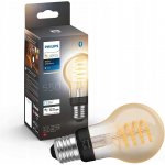 Philips Hue Bluetooth LED White Ambiance filamentová žárovka 8719514301429 E27 A60 7W 550lm 2200-4500K černá, stmívatelná Studená bílá – Zboží Živě