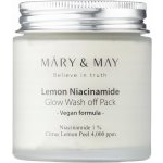 MÁRY & MAY Rozjasňující pleťová maska Lemon Niacinamide Glow Wash off Pack 125 g – Zboží Dáma