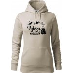 Vylezu všude hory mikina dámská Cape s kapucí Ledově šedá – Sleviste.cz