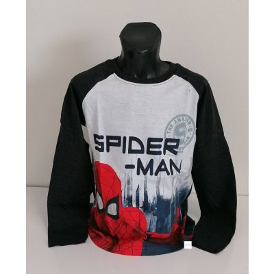 chlapecké tričko dl.rukáv Spiderman šedé