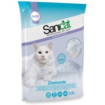SANICAT Diamonds silikonový kočkolit 3.8 L