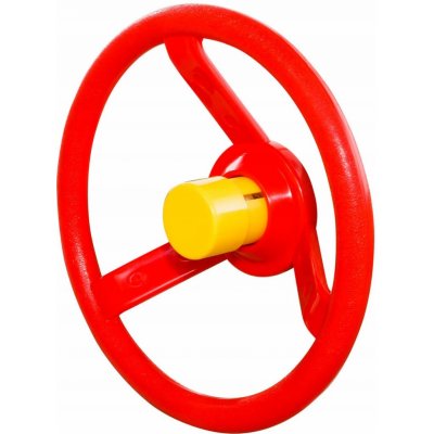 Volant červený s žlutým klaksonem – Zboží Mobilmania