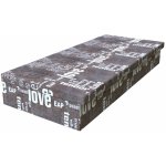 Nábytek Králík Jitka Words hnědá molitanová – Zboží Mobilmania