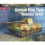 German King Tiger Henschel Turret Academy Model Kit tank 13423 1:72 – Zboží Mobilmania