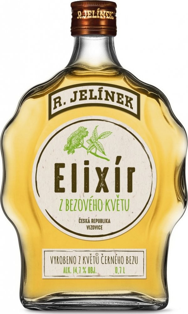 Elixír z bezového květu 14,7% 0,7 l (holá láhev)