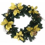 vidaXL Vánoční věnec s 15 LED diodami zelený 30 cm – Hledejceny.cz