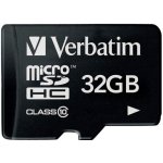 Verbatim microSDHC 32 GB UHS-I U1 44013 – Zbozi.Blesk.cz