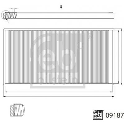 Filtr, vzduch v interiéru FEBI BILSTEIN 09187 – Hledejceny.cz