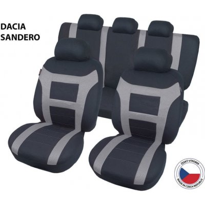 Autopotah Cappa Perfetto EL Dacia Sandero šedá – Sleviste.cz