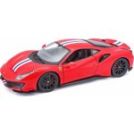 Bburago Ferrari 488 Pista červená 1:24 – Zboží Dáma