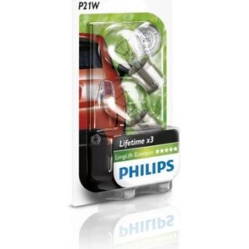 Philips LongLife EcoVision 12498LLECOB2 P21W BA15s 12V 21W