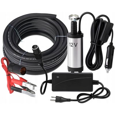 Čerpadlo na palivo, vodu, naftu, olej 38mm 12V/230V + napájecí adaptér + svorky | Zboží Auto Čerpadlo na palivo, vodu, naftu, olej 38mm 12V/230V + napájecí adaptér + svorky | Zboží Auto