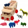 Dřevěná hračka Woody Skládací kamion se zvířaty