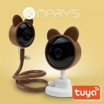Eco Light Mary'S Nanny cam elektronický medvídek hnědý WiFi TUYA – Sleviste.cz