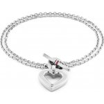 Tommy Hilfiger Úchvatný ocelový náramek se srdíčkem Toggle Heart 2780969 – Zboží Dáma