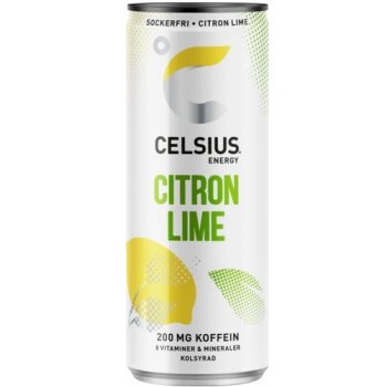 Celsius Energetický Nápoj Lemon Lime Příchuť Citron Limetka 355 ml