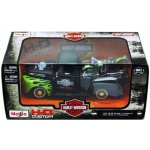 MaistoHD Ford F + FL Panhead 1948 zeleno kombinace barev černá 1:24 – Zbozi.Blesk.cz