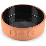 TOMMI Hliněná Miska Dog s černou lazurou 4,5 x 14,5 cm – Hledejceny.cz