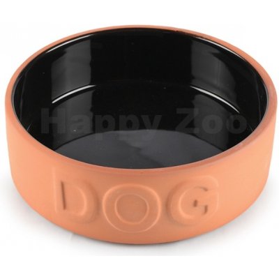 TOMMI Hliněná Miska Dog s černou lazurou 4,5 x 14,5 cm – Hledejceny.cz