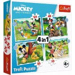 TREFL Mickey Mouse: Krásný den 4v1 35,48,54,70 dílků – Sleviste.cz