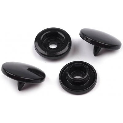 Plastové patentky / stiskací knoflíky vel. 18" Varianta: 4 B5 černá, Balení: 50 sada – Zboží Dáma