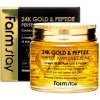 Přípravek na vrásky a stárnoucí pleť Farm Stay 24K Gold & Peptide Perfect Ampoule cream anti-age 80 ml