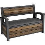 Keter Deco Garden Bench Walnut 261839 – Zboží Dáma