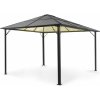 Zahradní stan a altán Blumfeldt Pantheon Solid Sky Ambient Solar, pavilon s střechou, 3 × 4 m polykarbonát, hliník, osvětlený (HMD1-PSSAmSolar3x4)