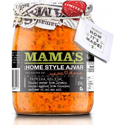 Mama's Ajvar MILD jemný 550 g – Zboží Mobilmania