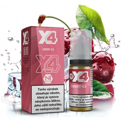 X4 Bar Juice Cherry Ice 10 ml 10 mg – Hledejceny.cz
