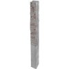 Příslušenství k plotu DITON Plotový systém QUICK WALL STONE Velikost: 15 × 15 × 250, Varianta: Quick wall stone - sloupek průběžný 160 šedý mix, Povrch: natur, reliéfní