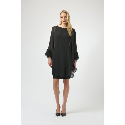 Joseph Ribkoff společenské elegantní šaty 254186/11 Černá – Zboží Dáma