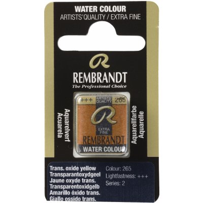 Rembrandt akvarelová barva v půlpánvičce 265 Transparent Oxide Yellow – Hledejceny.cz