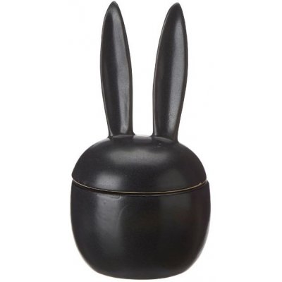 Wikholm Form Porcelánová dóza Elaria králík menší černý – Zboží Mobilmania