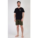 Air pánské pyžamo krátké černé – Zboží Dáma