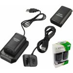 APT KX7A 2x XBOX 360 Baterie USB kabel, černá – Zboží Mobilmania