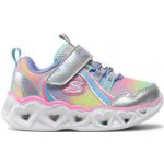 Skechers S Lights Heart Lights Rainbow Lux silver multi – Hledejceny.cz