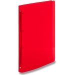 Karton P+P 4 kroužkový pořadač Transparent A5 25 mm červený – Zboží Živě