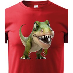 dětské triko Tyrannosaurus-rex, červená